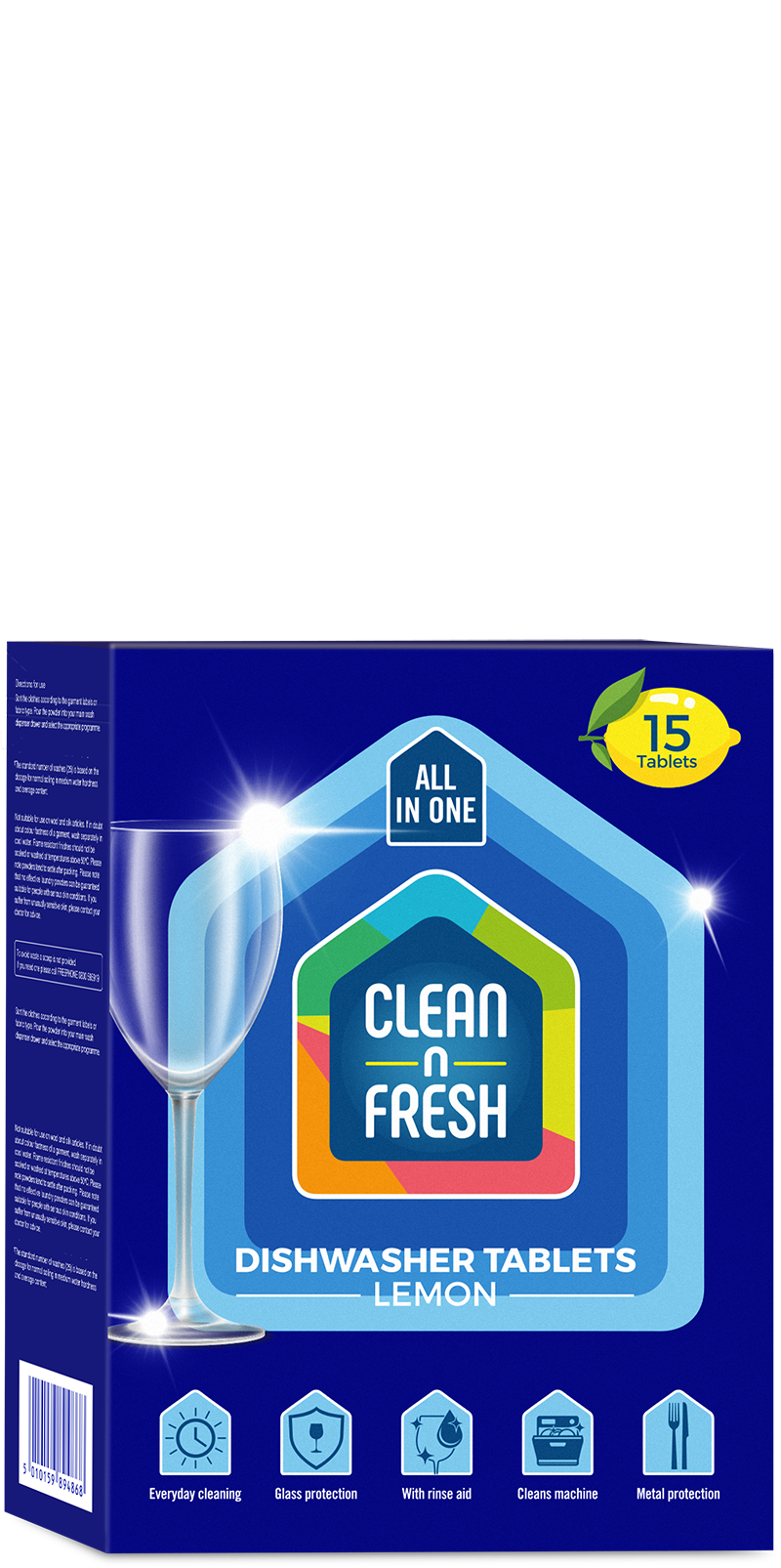 Clean n Fresh Lemon Dishwasher Tablets 15 Tablets