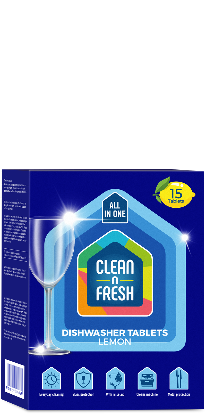 Clean n Fresh Lemon Dishwasher Tablets 15 Tablets