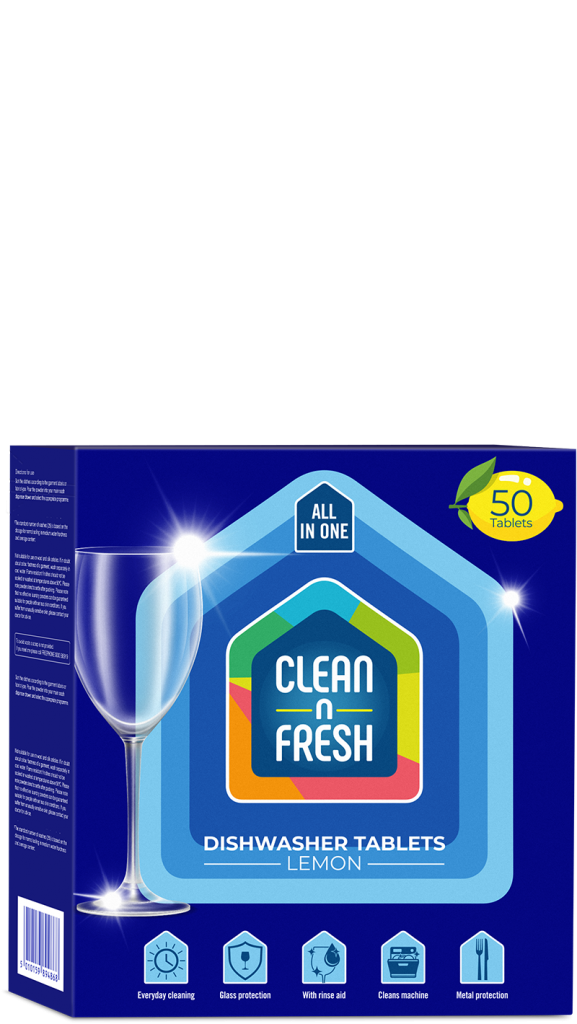 Clean n Fresh Lemon Dishwasher Tablets 50 Tablets