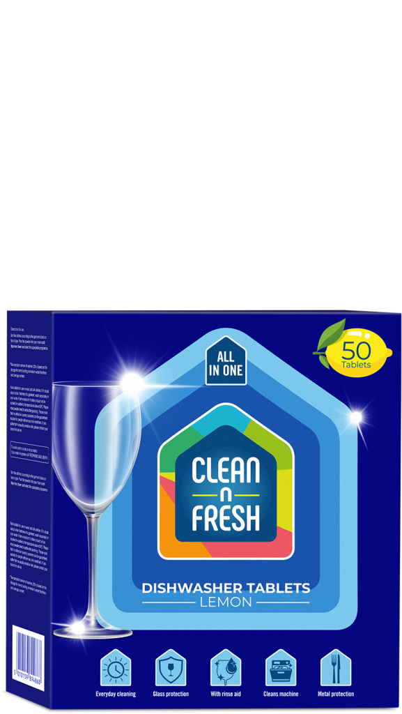 Clean n Fresh Lemon Dishwasher Tablets 50 Tablets